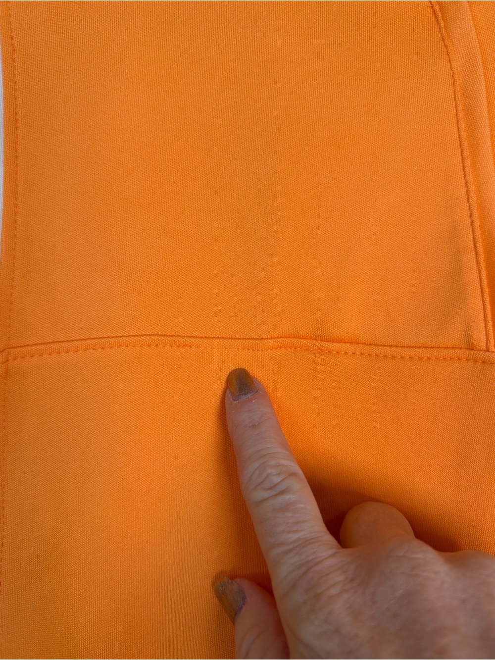 Callaway Women's Short-Sleeve Polo Top in Orange, White & Tan, Size M - Picture 3 of 7